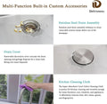 17 in Bar Sink Drop in - Small Kitchen Sink, Modern 18 Gauge Stainless Steel Sink with Brushed Finish, 17"x19"x6" Single Bowl Kitchen Sinks for RV, Prep, and Outdoor Use