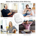 Folding Lazy Sofa Floor Chair with 6-Position Adjustable Backrest, Lumbar Pillow & Armrests, Indoor Chaise Lounge Sofa for Gaming, Living Room