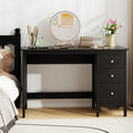 Computer Desk with 3 Storage Drawers, 48" Modern Home Office Desk with Spacious Desktop, Compact Study Writing Desk Workstation for Bedroom